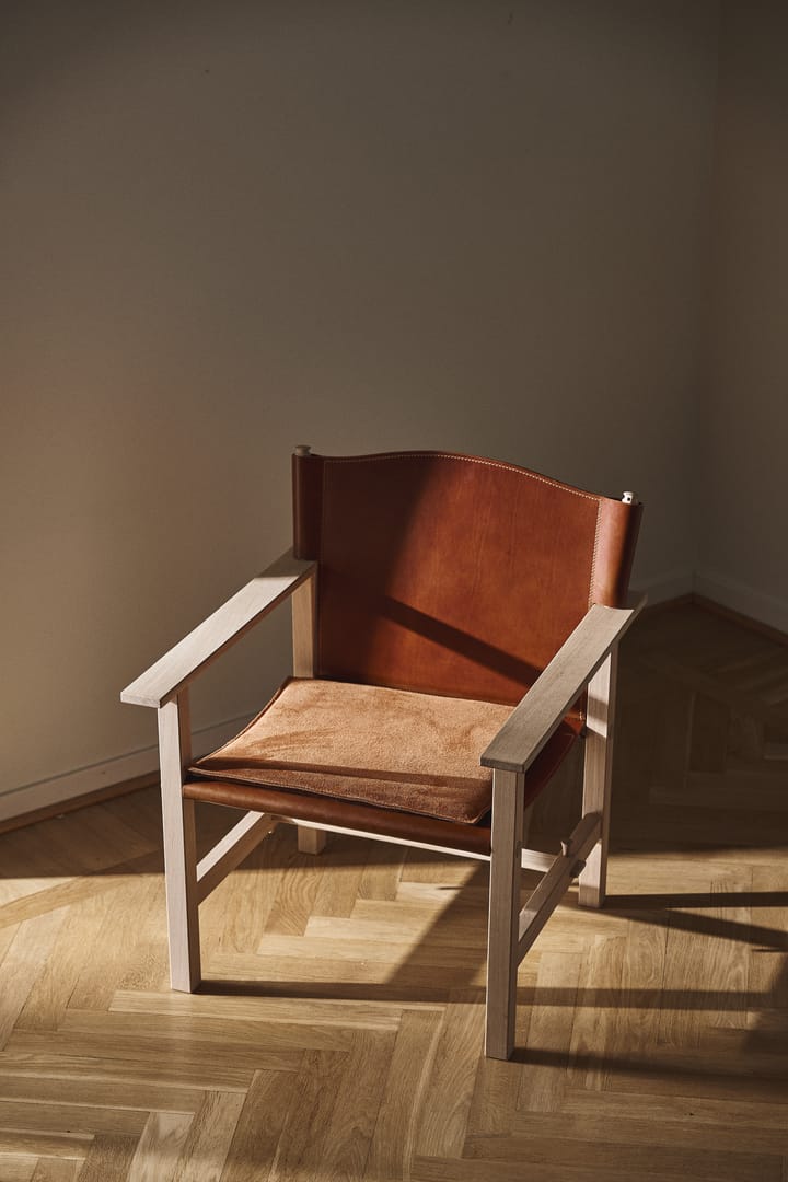 Ferdinand fåtölj, Ek-obehandl-tärnsjö läder cognac Gärsnäs