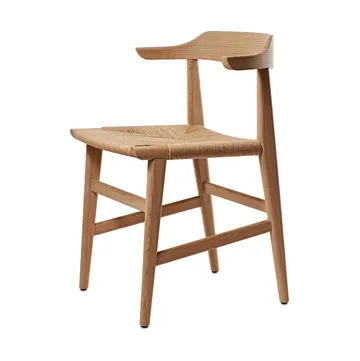 Hedda karmstol - Ek natural monocoating-papperssnöre natur - Gärsnäs