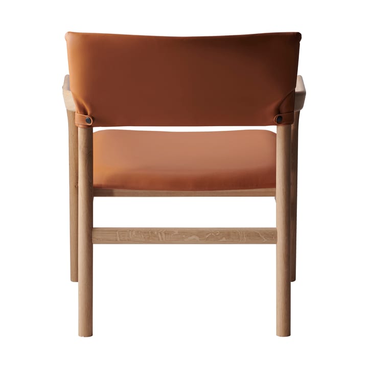 Vyn fåtölj klädd rygg och sits, Monocoat natural-Elmosoft 43283 Gärsnäs