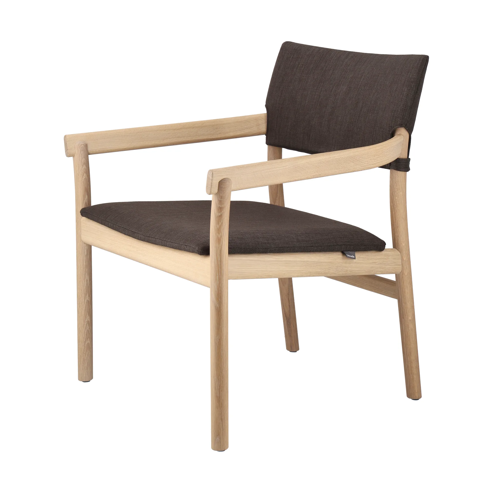 Vyn fåtölj klädd rygg och sits, Monocoat natural-Lido 46 mole Gärsnäs