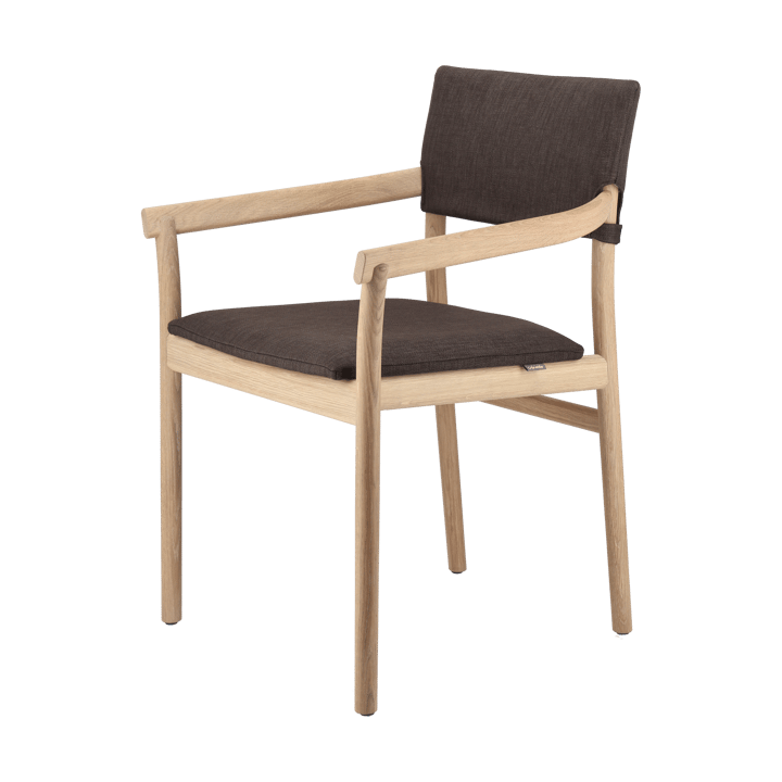 Vyn karmstol klädd rygg och sits, Monocoat natural-Lido 46 mole Gärsnäs