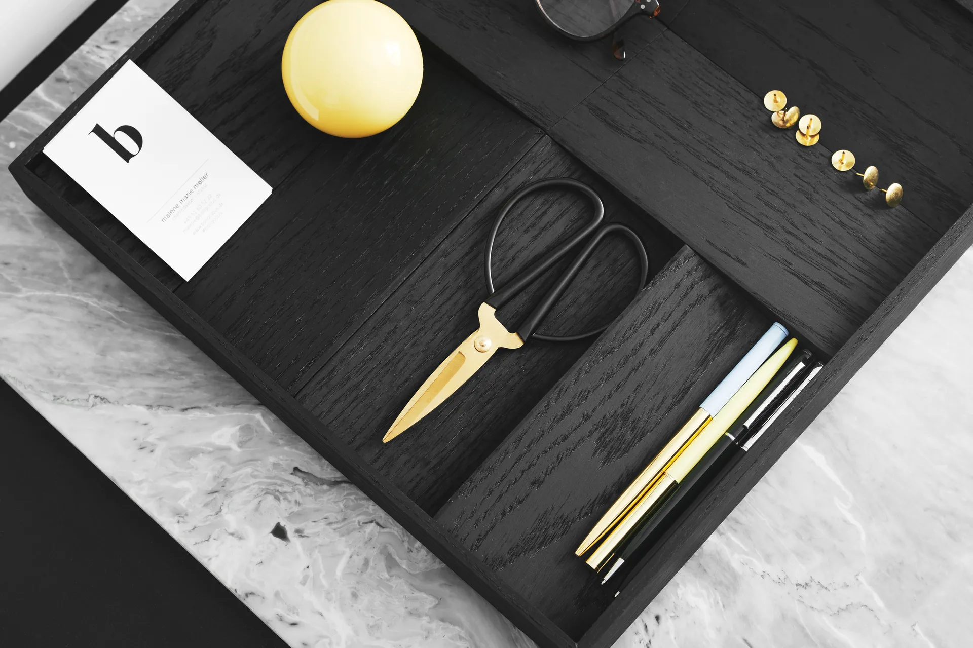 Duune organizer 8 förvaringsbricka, Svart Gejst