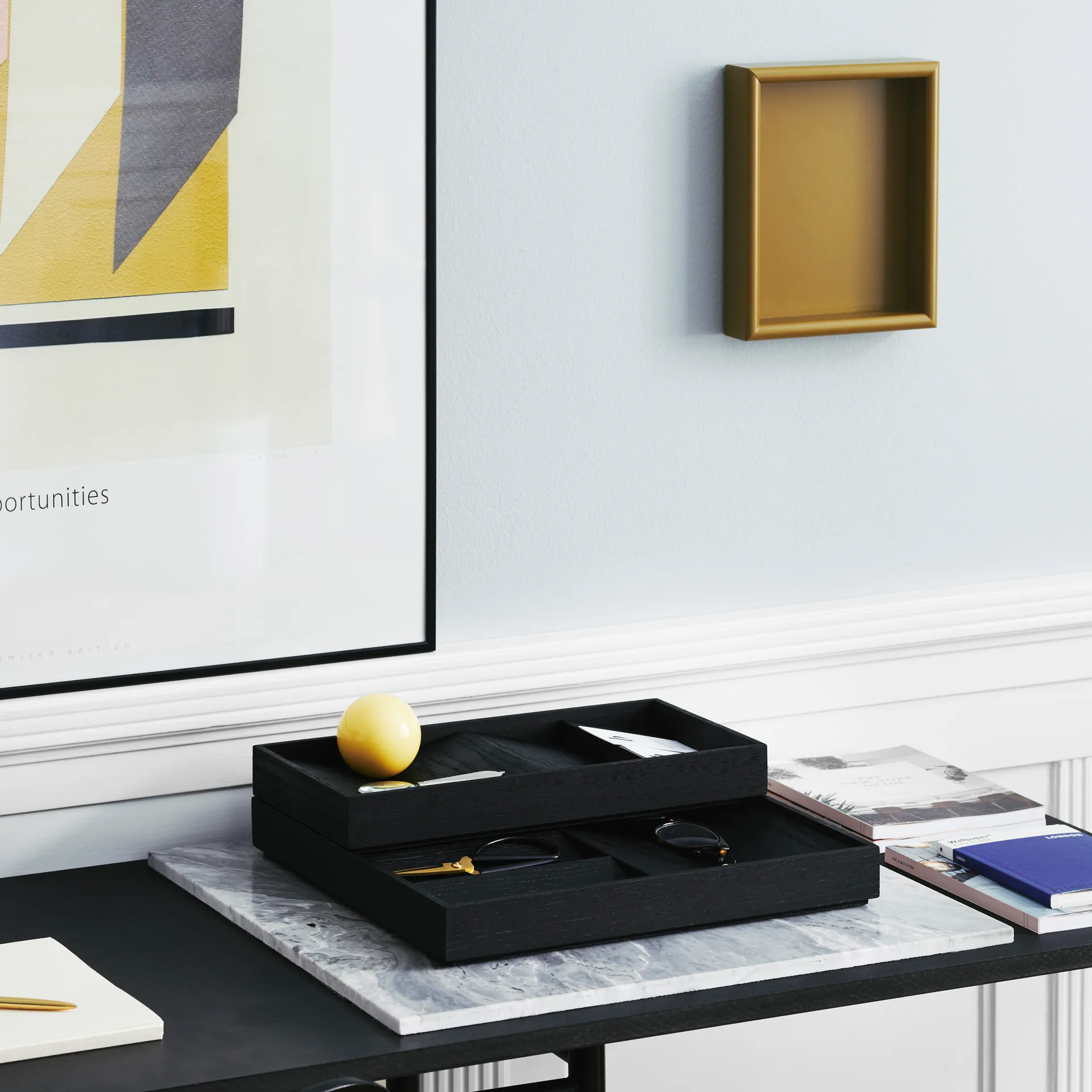 Duune organizer 8 förvaringsbricka, Svart Gejst