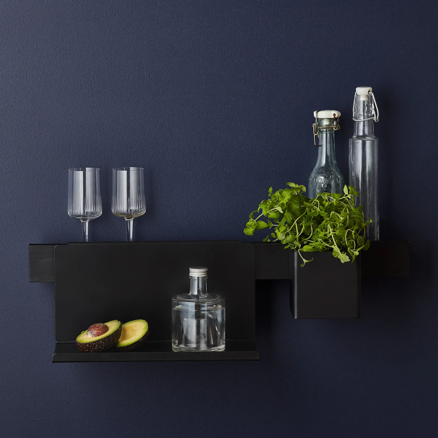 Flex Rail magnetlist 60 cm, Svartbetsad ek-svart Gejst