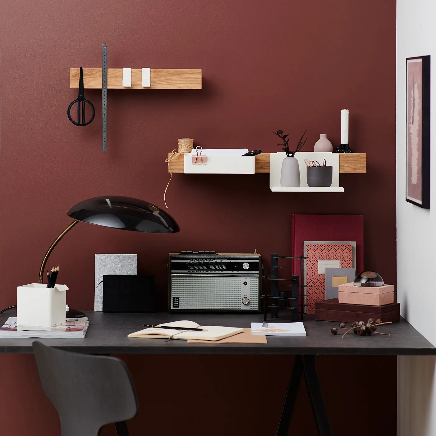 Flex Shelf hylla 21 cm, Vit Gejst