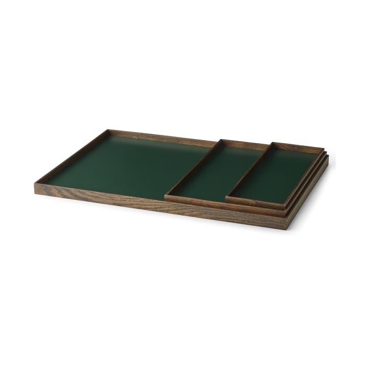 Frame bricka large 35,5x50,6 cm, Rökt ek-grön Gejst