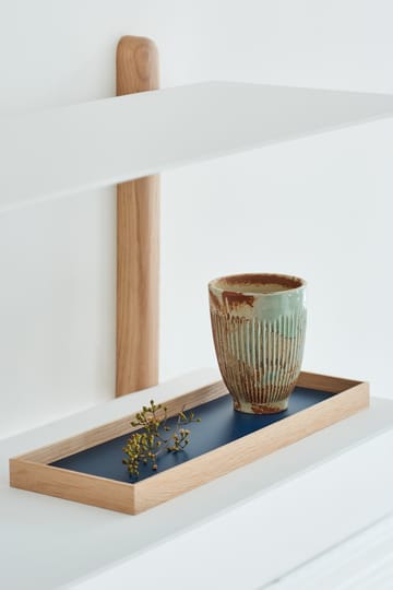 Frame bricka small 11x32,4 cm - Ek-blå - Gejst