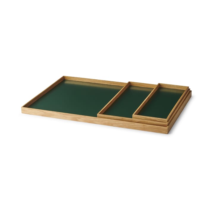 Frame bricka small 11x32,4 cm, Ek-grön Gejst