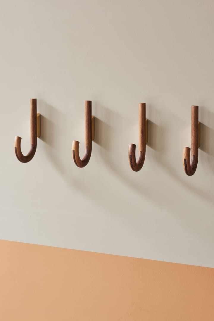 Hook krok 19 cm, Valnöt-mässing Gejst