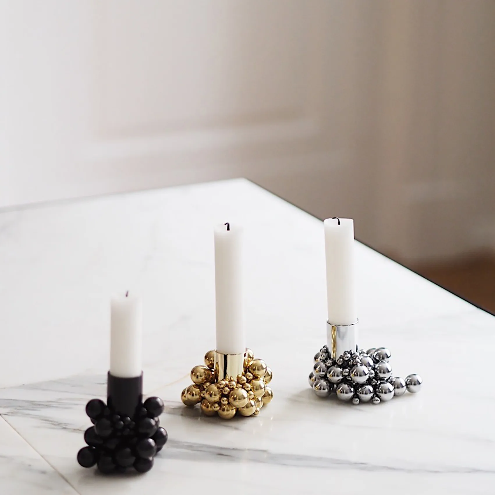 Molekyl ljusstake 1, Mässing Gejst