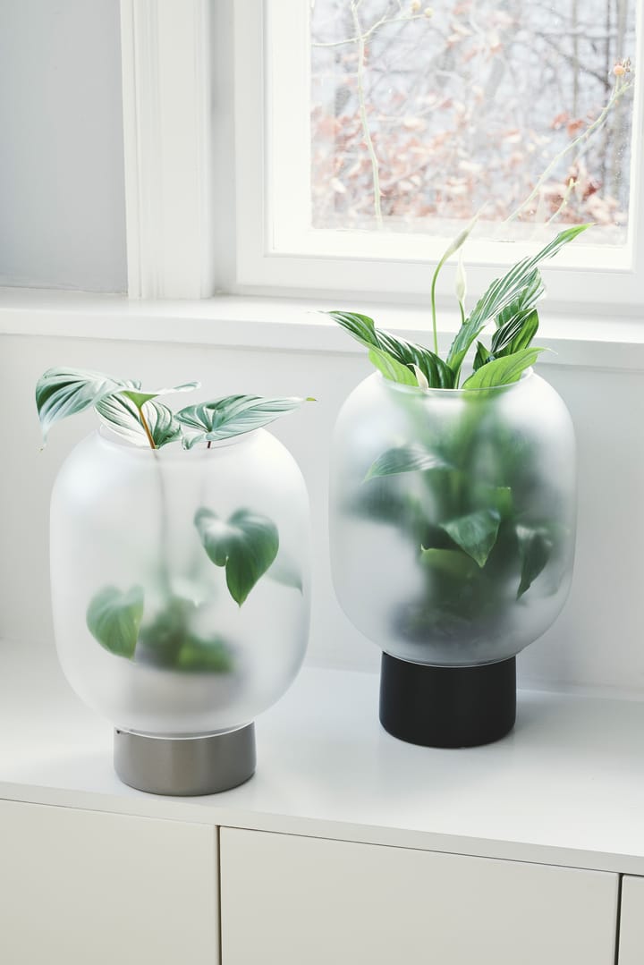 Nebl kruka med frostat glas Ø26 cm - Grå - Gejst