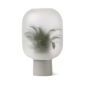 Nebl kruka med frostat glas stor Ø25 cm - Grå - Gejst