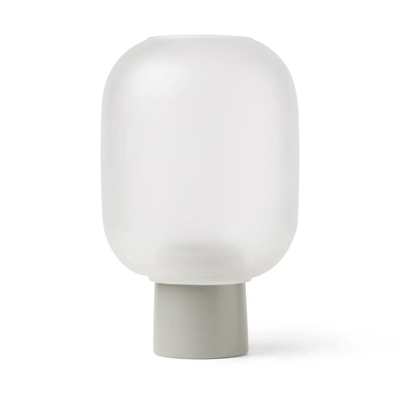 Nebl kruka med frostat glas stor Ø25 cm, Grå Gejst