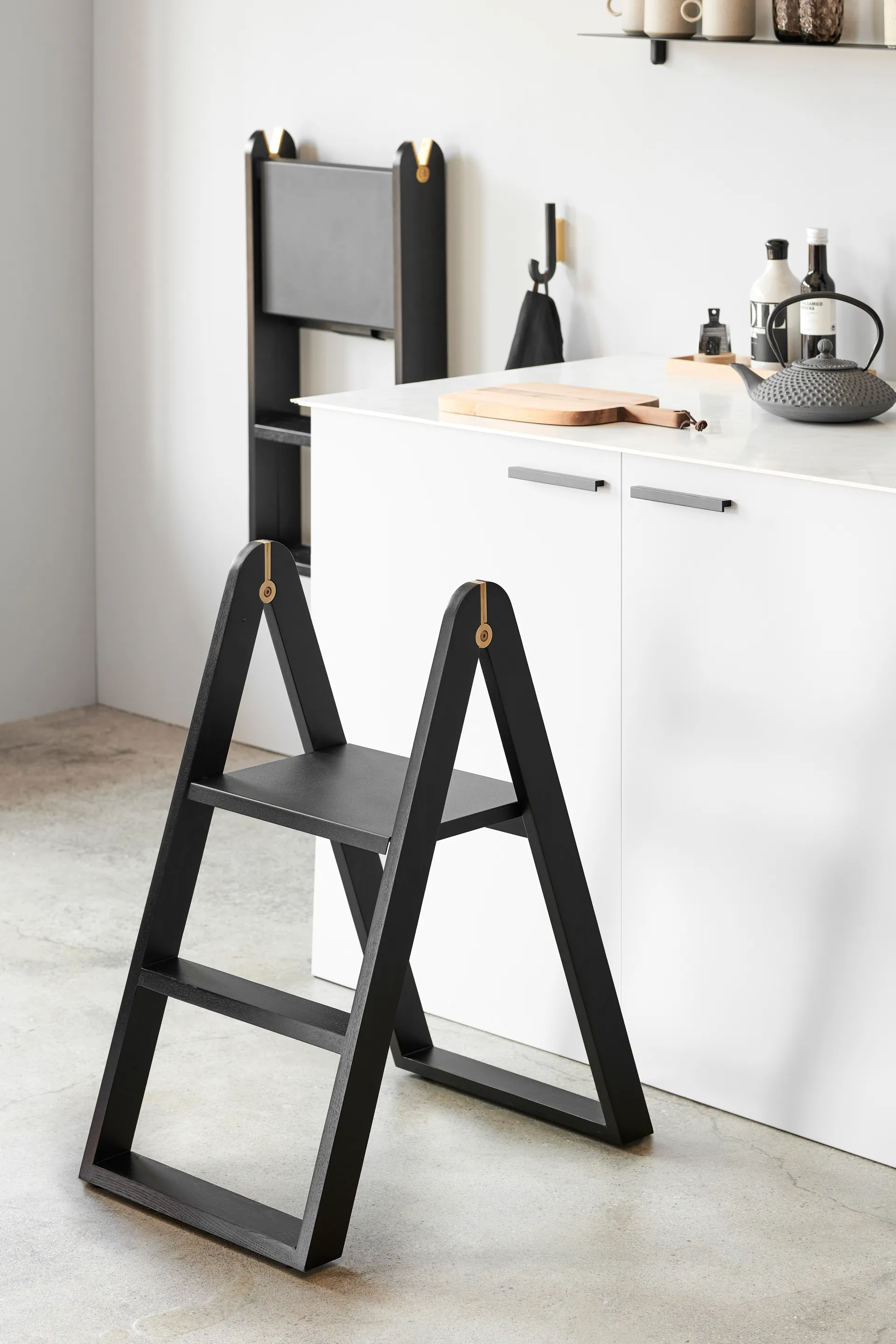 Reech stepladder stege, Svart Gejst