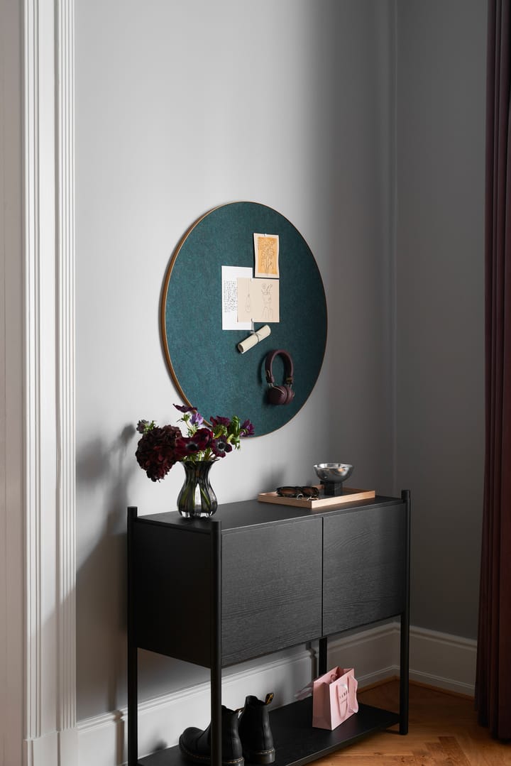 Retell pinboard anslagstavla Ø80 cm, Grön-mässing Gejst