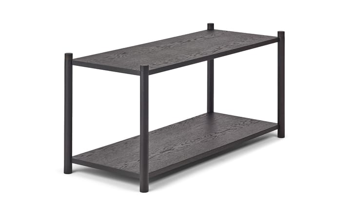 Sceene bookcase F, Svartbetsad ek Gejst