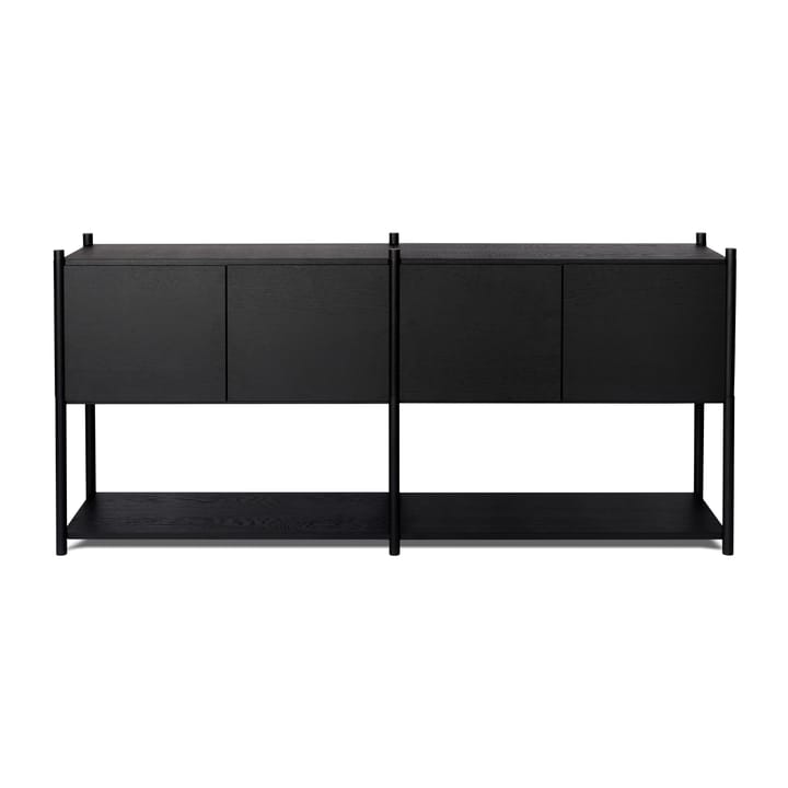 Sceene bookcase H - Svartbetsad ek - Gejst