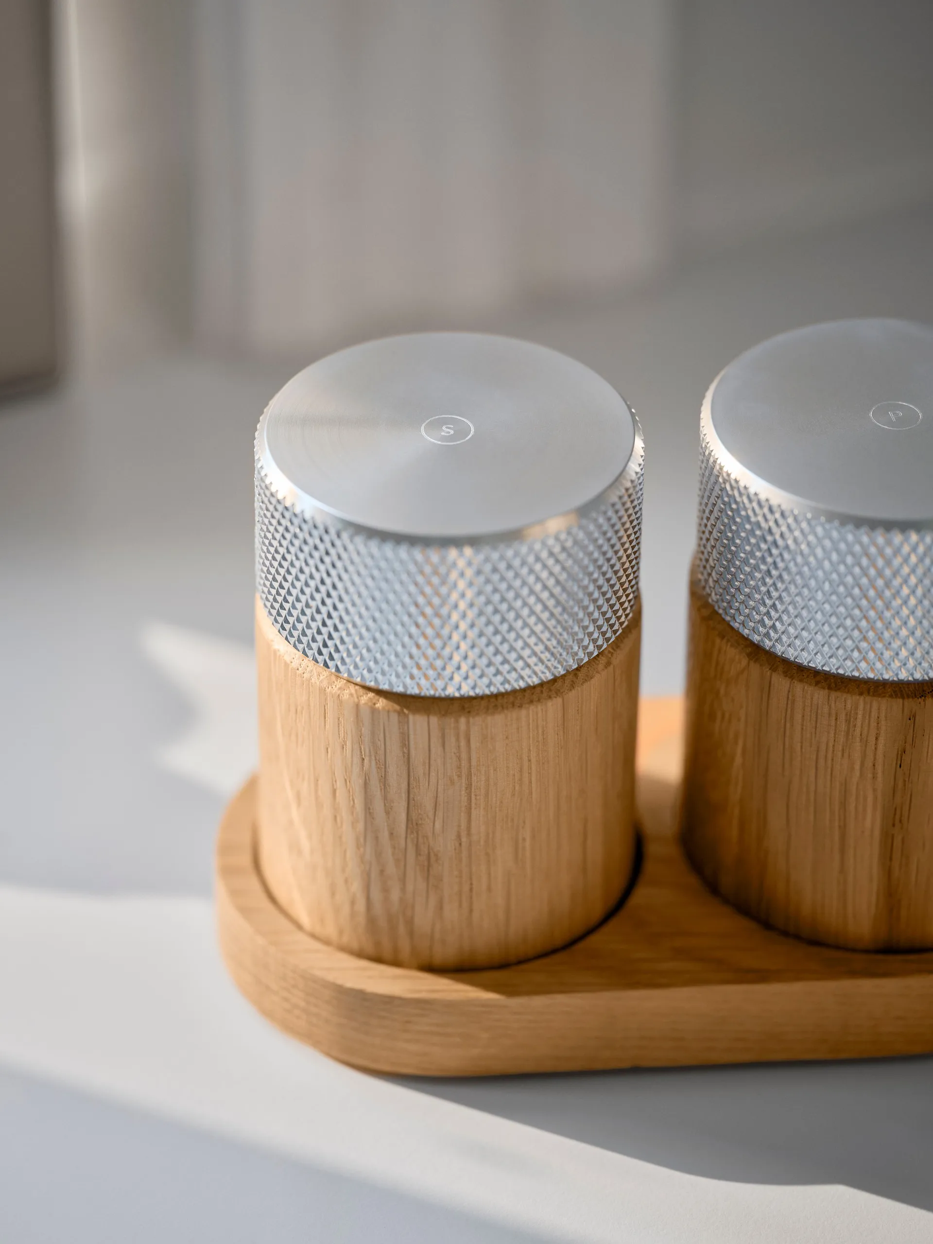 Sina salt-och pepparkvarn 6 cm, Ek-stål Gejst