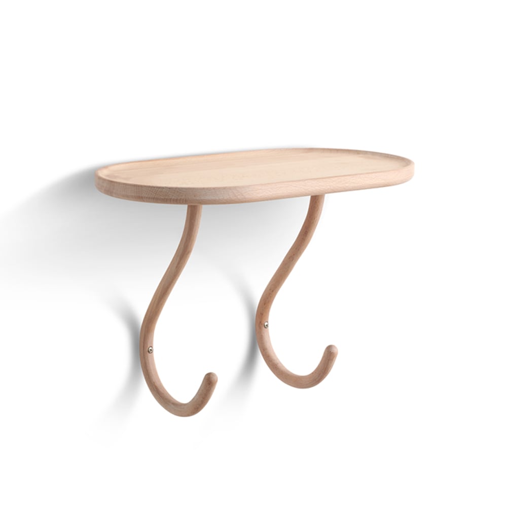 Gemla Kapten hylla Vitoljad bok 2st krokar | Skandinavisk Design | Hatthyllor | Beige