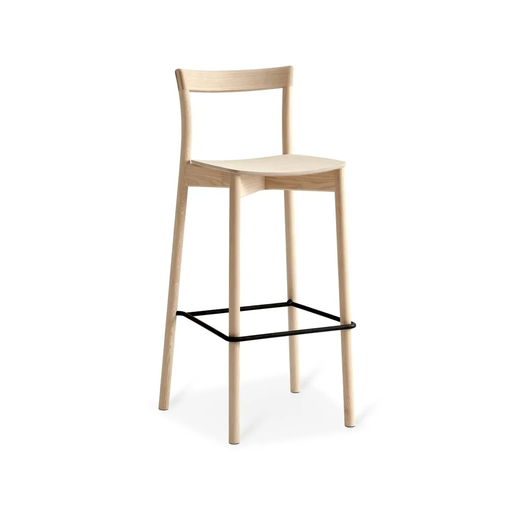 Nordic barstol, Vitoljad ask H 95 cm Gemla