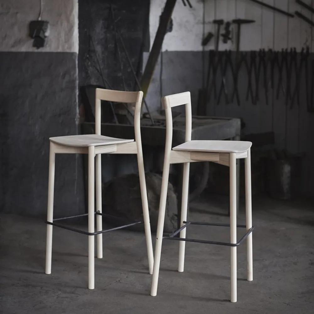 Nordic barstol, Vitoljad ask H 95 cm Gemla