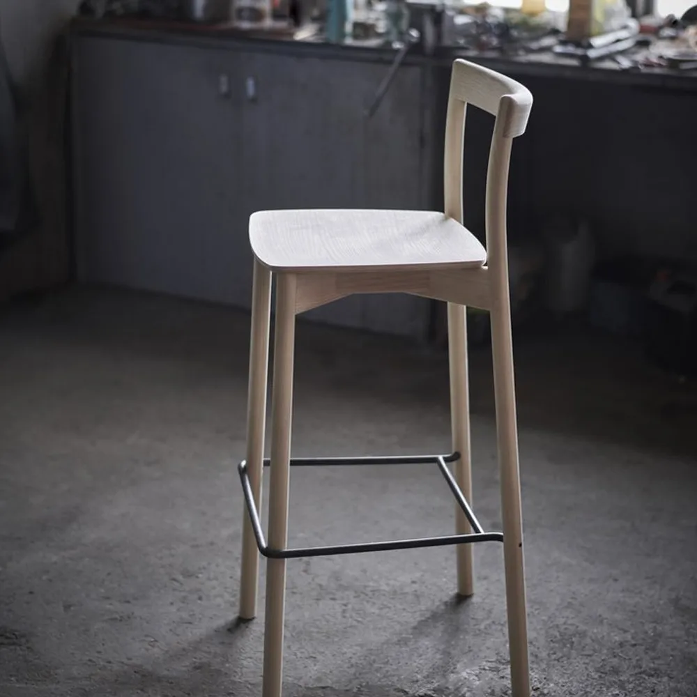 Nordic barstol, Vitoljad ask H 95 cm Gemla