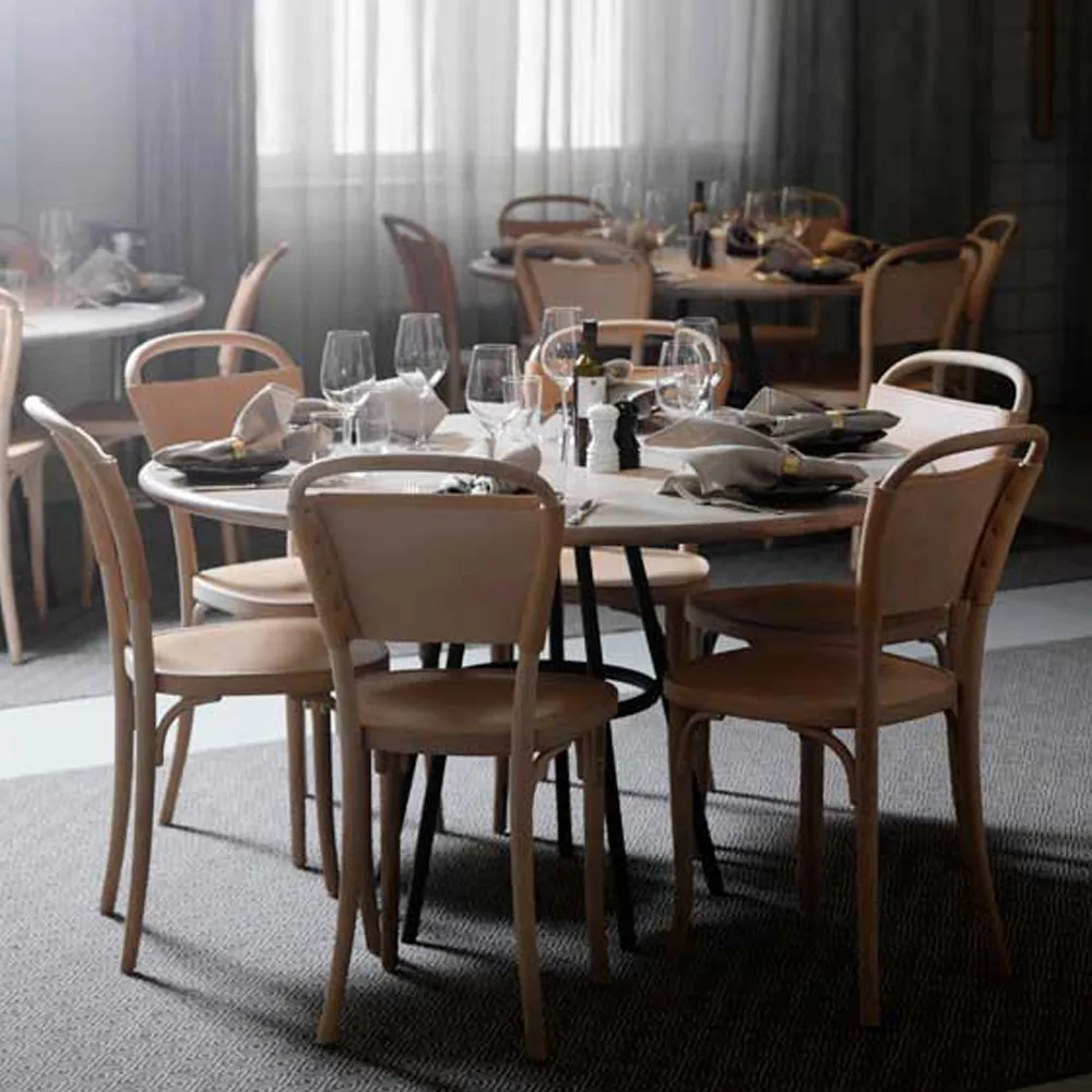 Vilda 3 stol läderklädd, Svartlackerad bok-Svart Gemla