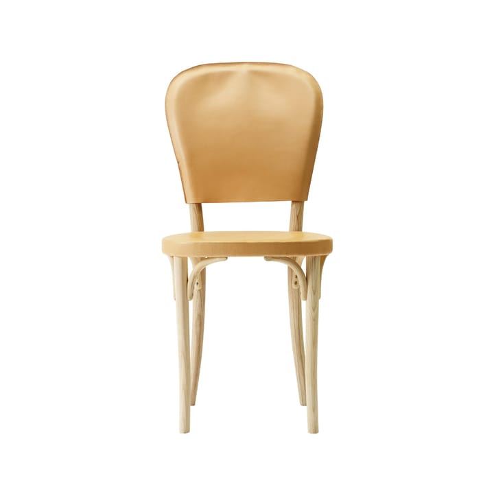 Vilda 4 stol - läder ask vitolja, natur - Gemla