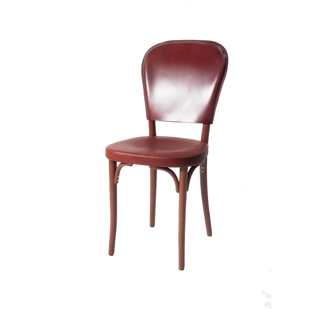 Vilda 4 stol, Rödbrunbetsad bok-Rödbrun Gemla