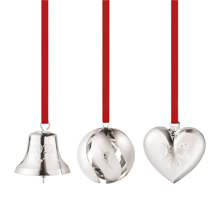 2022 årets gåvoset 3 delar, palladiumpläterat Georg Jensen