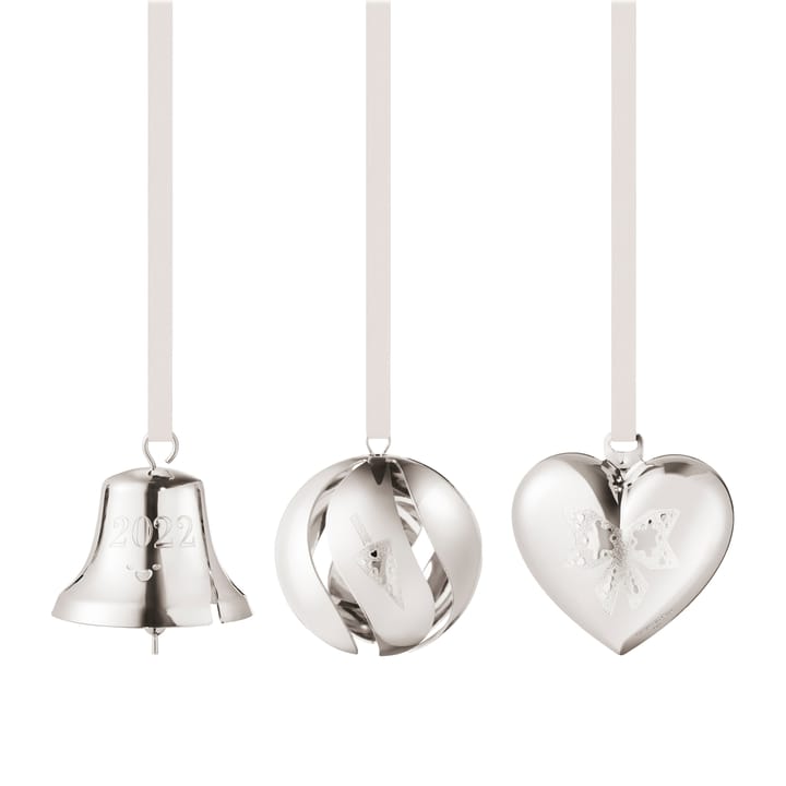 2022 årets gåvoset 3 delar, palladiumpläterat Georg Jensen