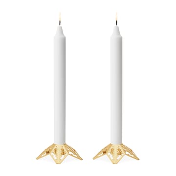 2022 årets ljusstake 2 delar - guldpläterat - Georg Jensen