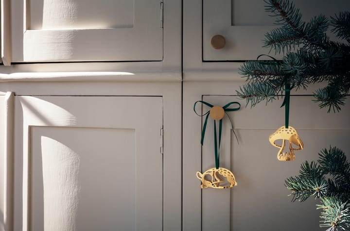 2023 års julhänge dovhjort, Guldpläterat Georg Jensen
