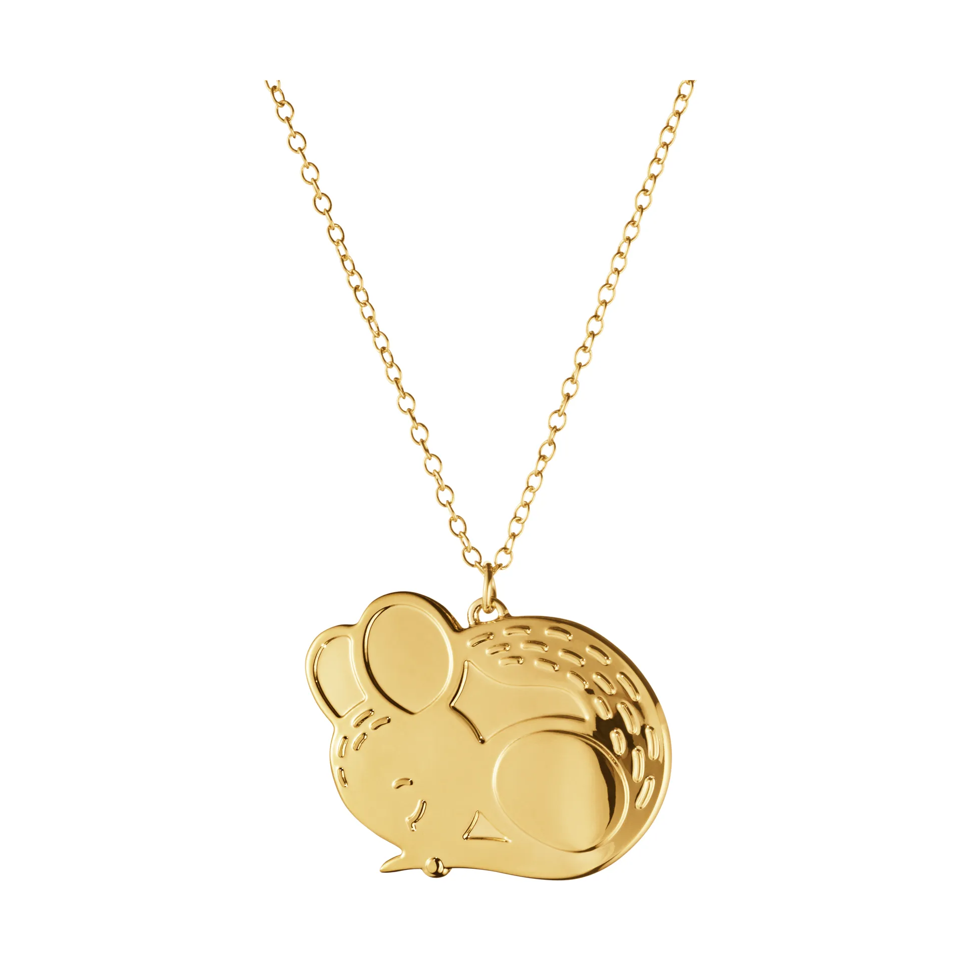 2023 års julhänge mus, Guldpläterat Georg Jensen