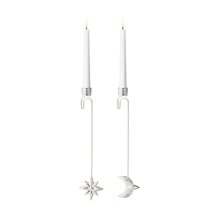 2024 års ljusstake måne och stjärna, Palladiumpläterat Georg Jensen