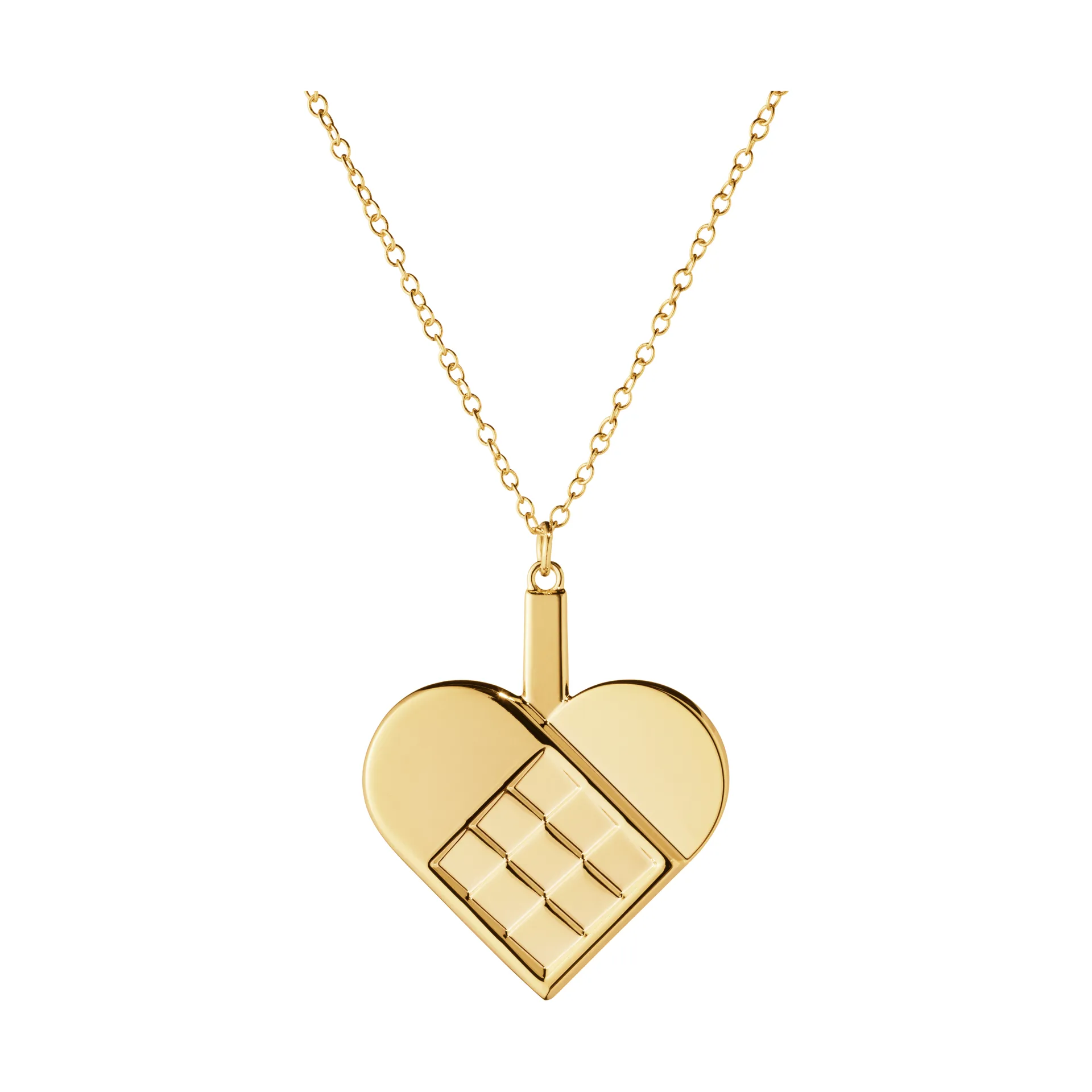 2025 års julprydnad hjärta, Guldpläterad zinklegering Georg Jensen