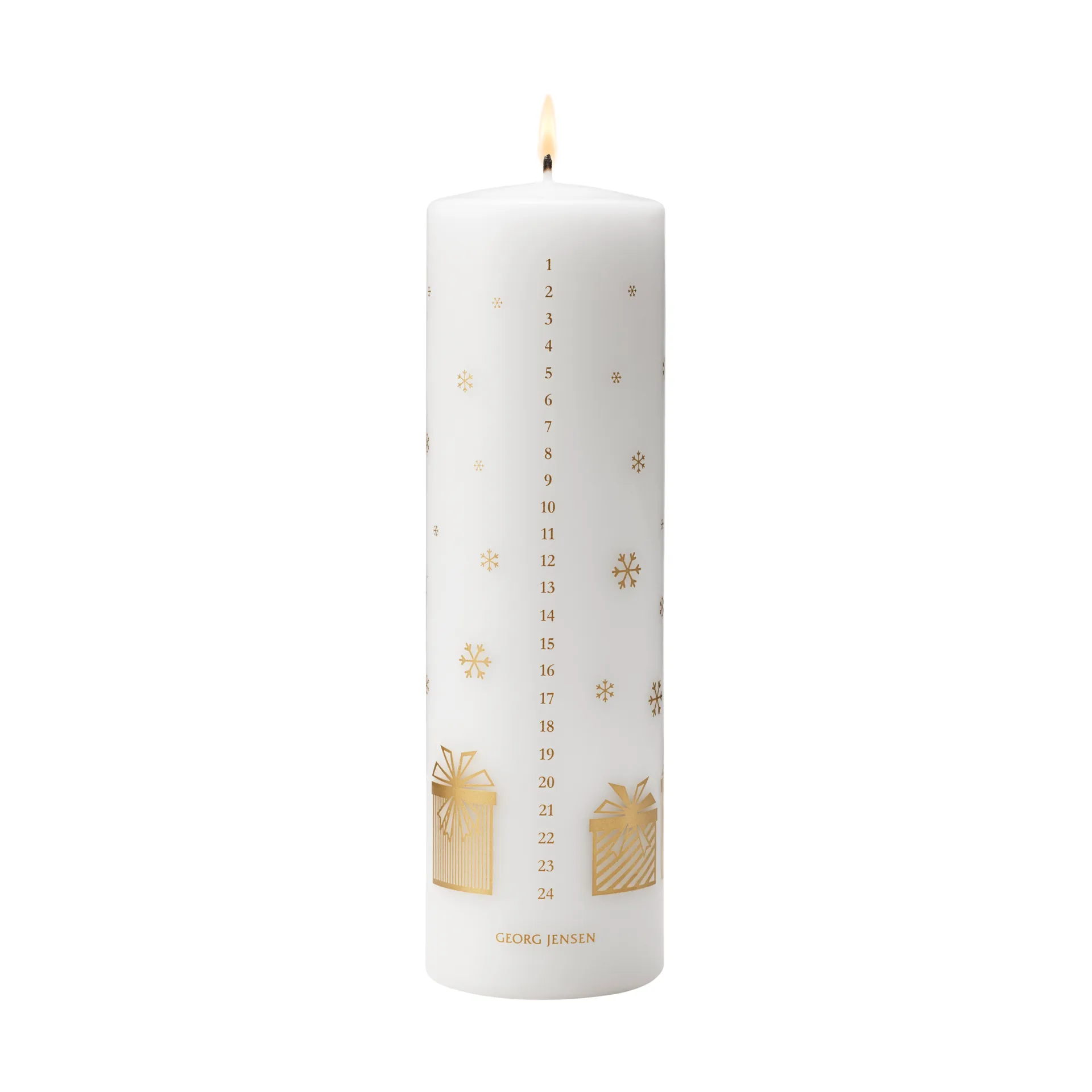 2025 års kalenderljus, Vit-guld Georg Jensen