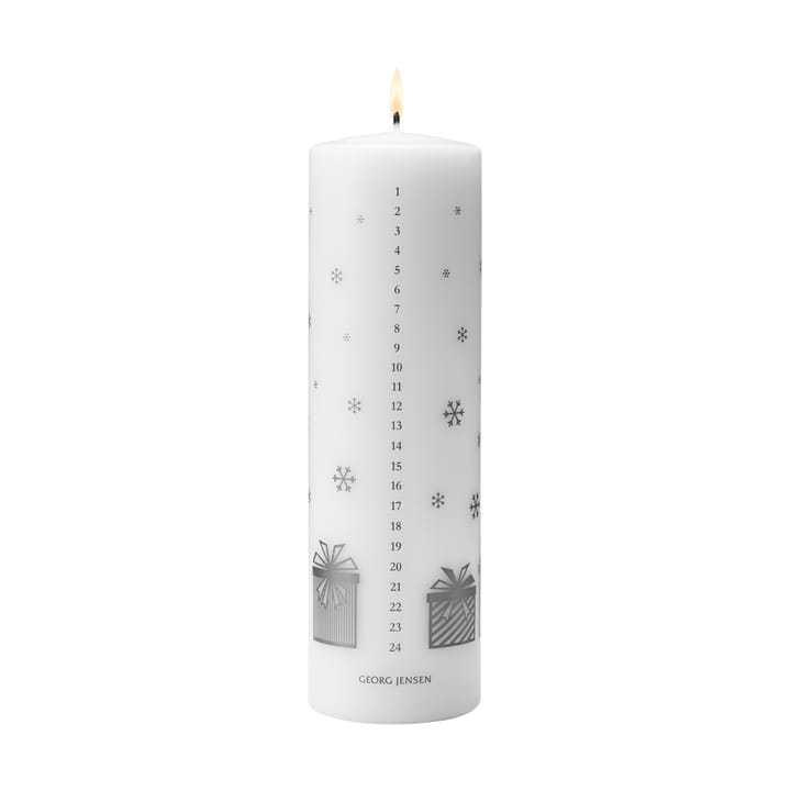 2025 års kalenderljus - Vit-silver - Georg Jensen