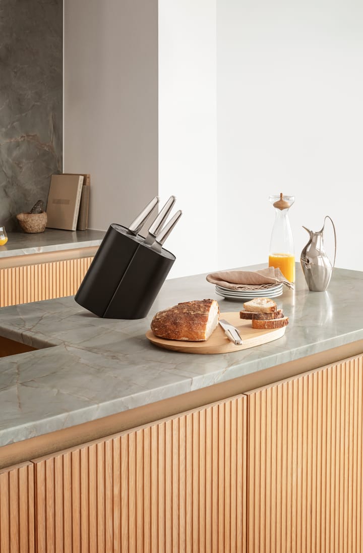 Alfredo knivställ, Rostfritt stål-svart Georg Jensen
