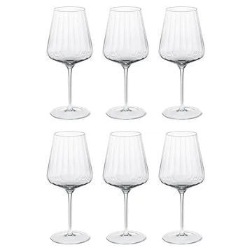 Bernadotte rödvinsglas 6-pack - Kristallin - Georg Jensen