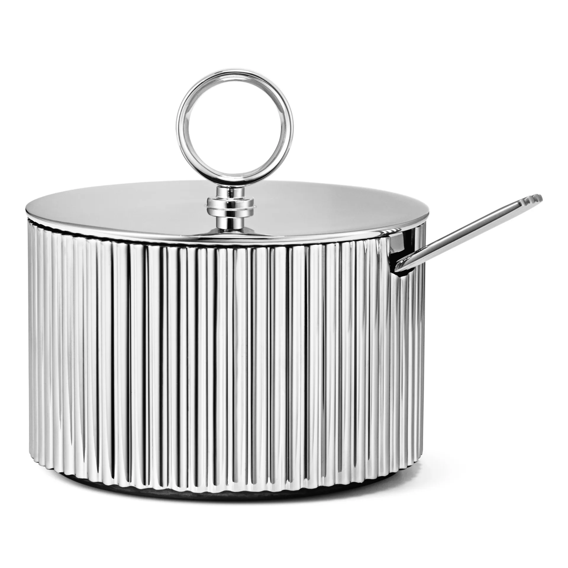 Bernadotte sockerskål med sked, Rostfritt stål Georg Jensen