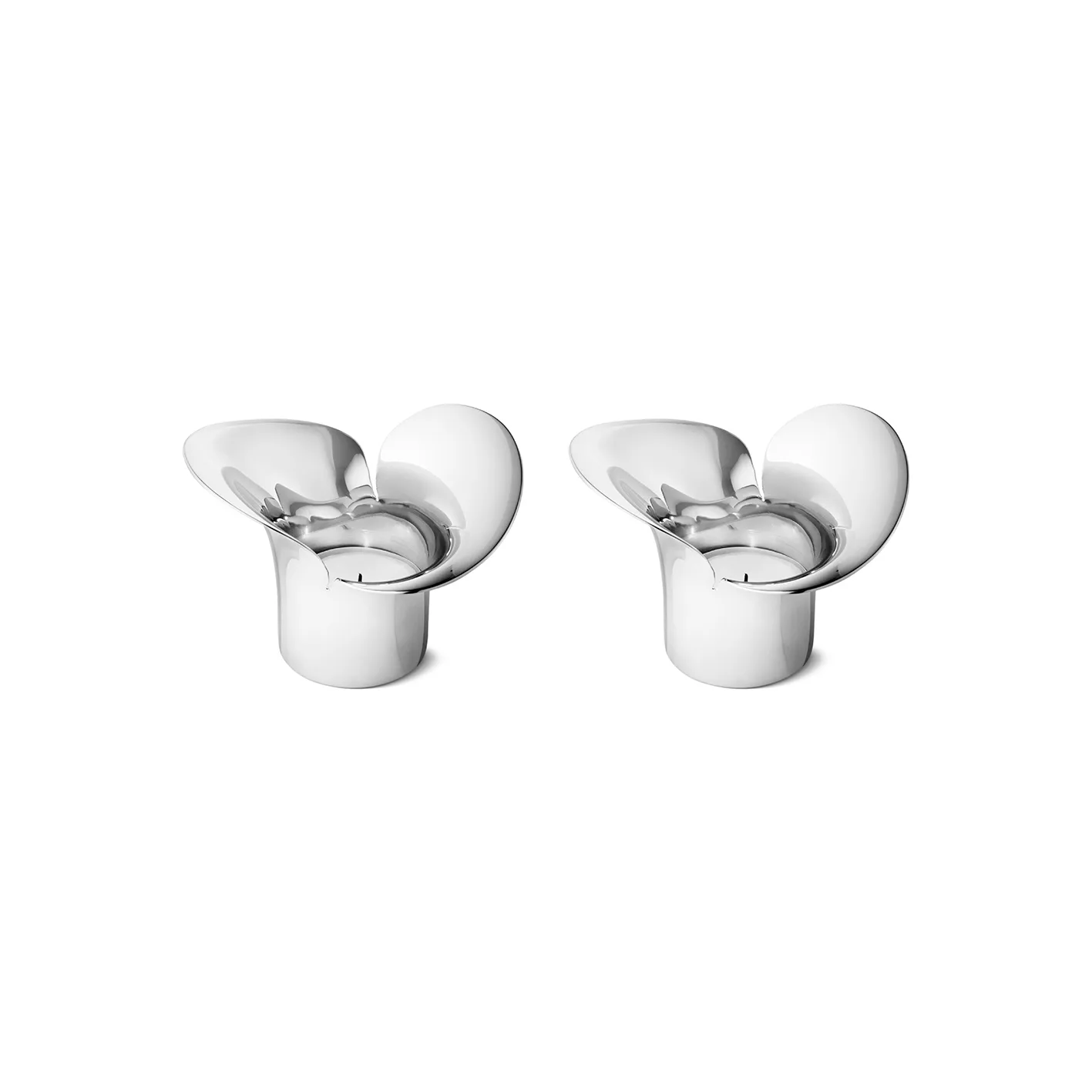 Bloom Botanica ljuslykta 2-pack, Rostfritt stål Georg Jensen