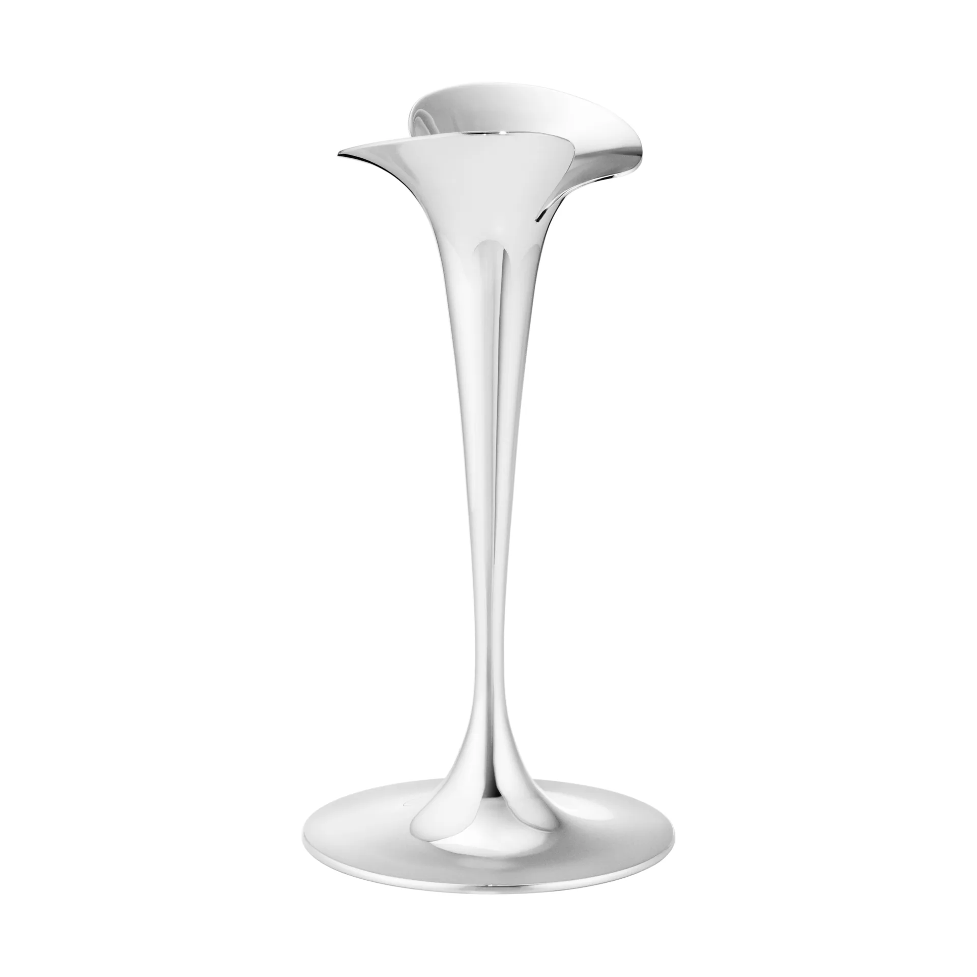 Bloom ljusstakar för kronljus, Rostfritt stål, små, 2-pack Georg Jensen