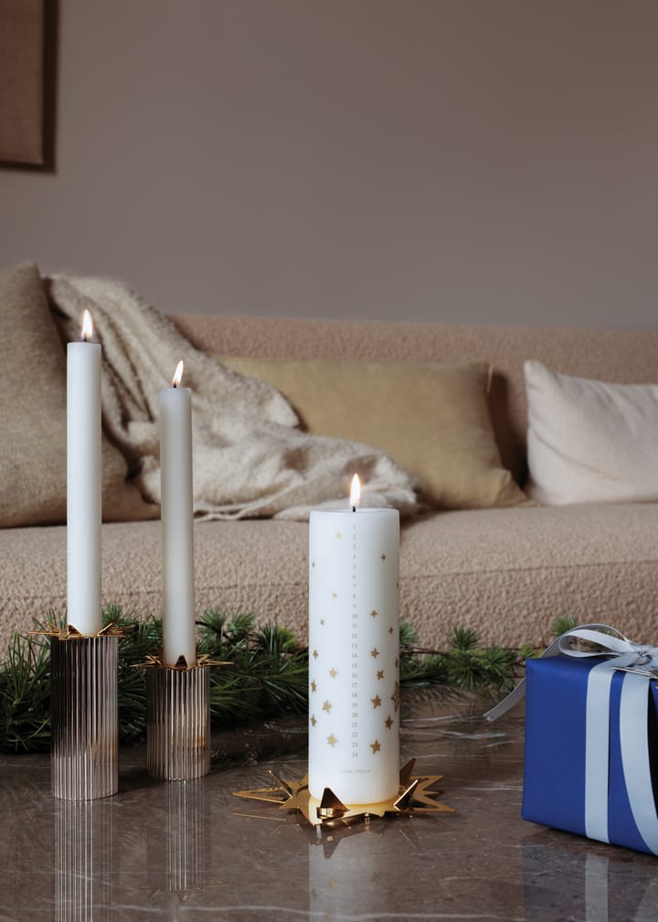 Classic christmas ljusmanschett stjärna 2-pack, Guld Georg Jensen