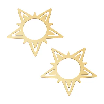 Classic christmas star servettring Ø9 cm 2-pack - Guld - Georg Jensen