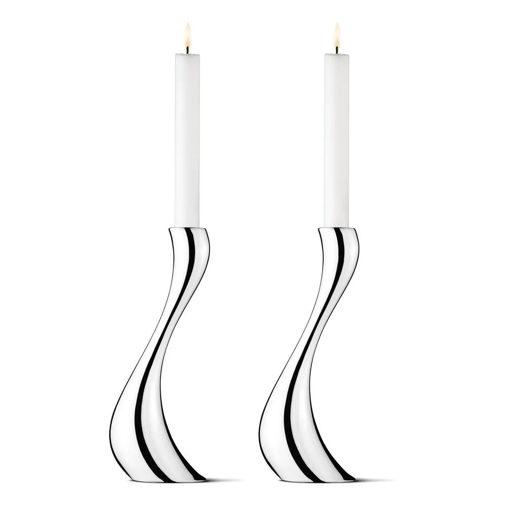 Cobra ljusstake 2-pack, stor, 24 cm Georg Jensen