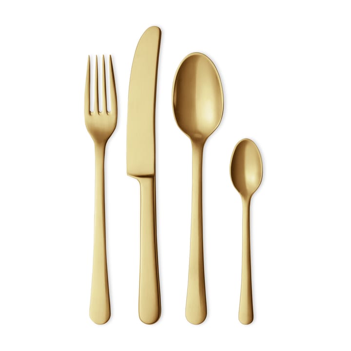 Copenhagen gåvoset bestick 4 delar - Matt guld - Georg Jensen