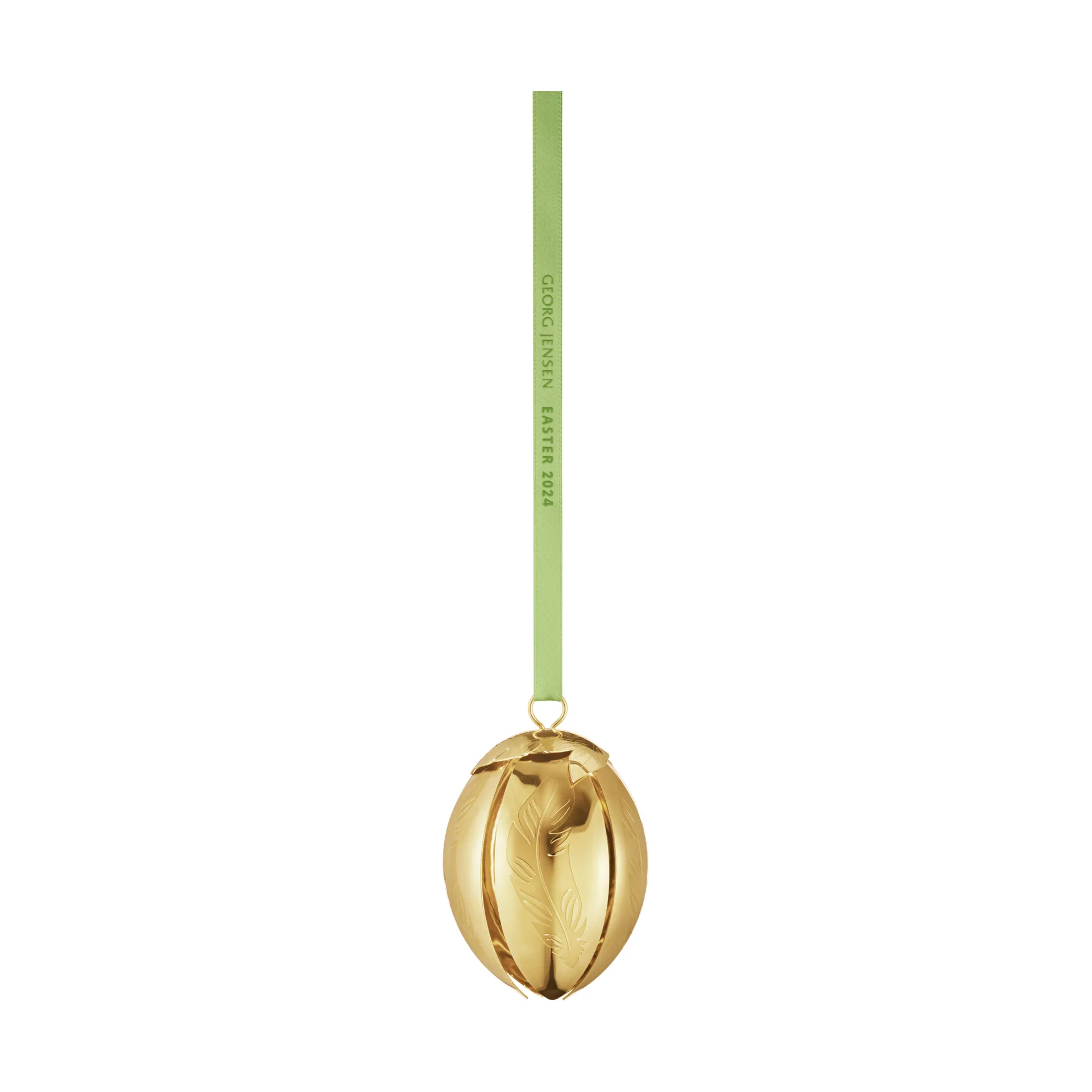 Georg Jensen påskägg hänge 2024, 18 K Guldpläterad Georg Jensen