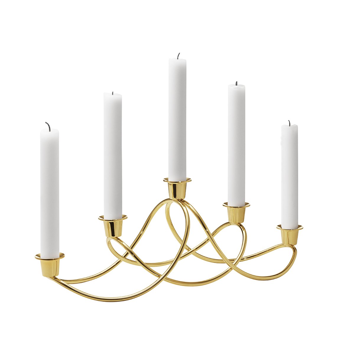 Georg Jensen Harmony ljusstake förgylld | Skandinavisk Design | Ljusstakar | Guldfärgad
