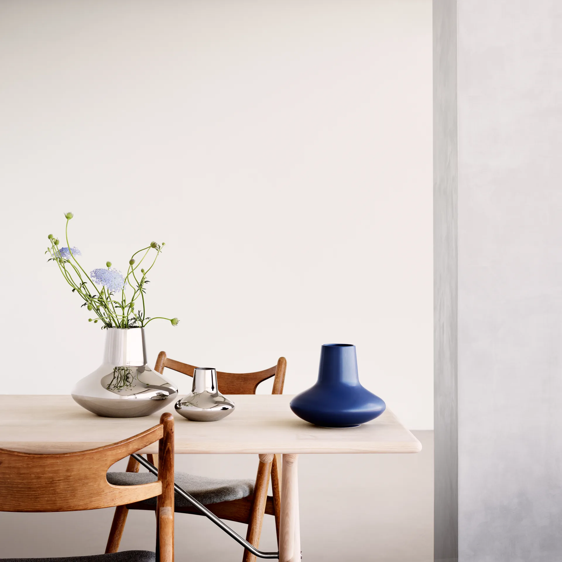 Henning Koppel vas rostfritt stål, Liten, 12,4 cm Georg Jensen